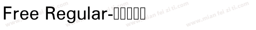 Free Regular字体转换